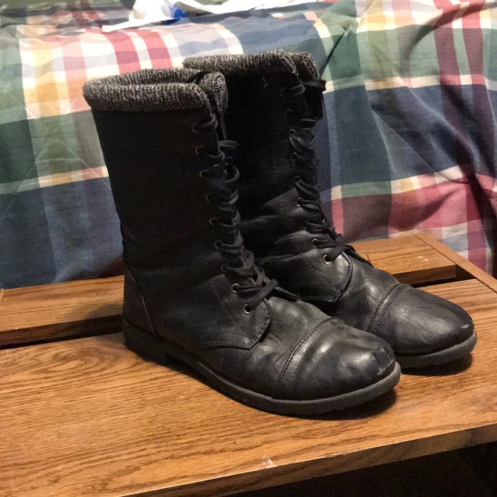 Black Combat Boots